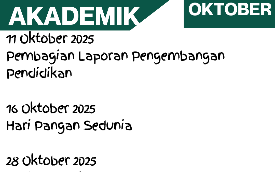 KALENDER AKADEMIK BULAN OKTOBER 2025